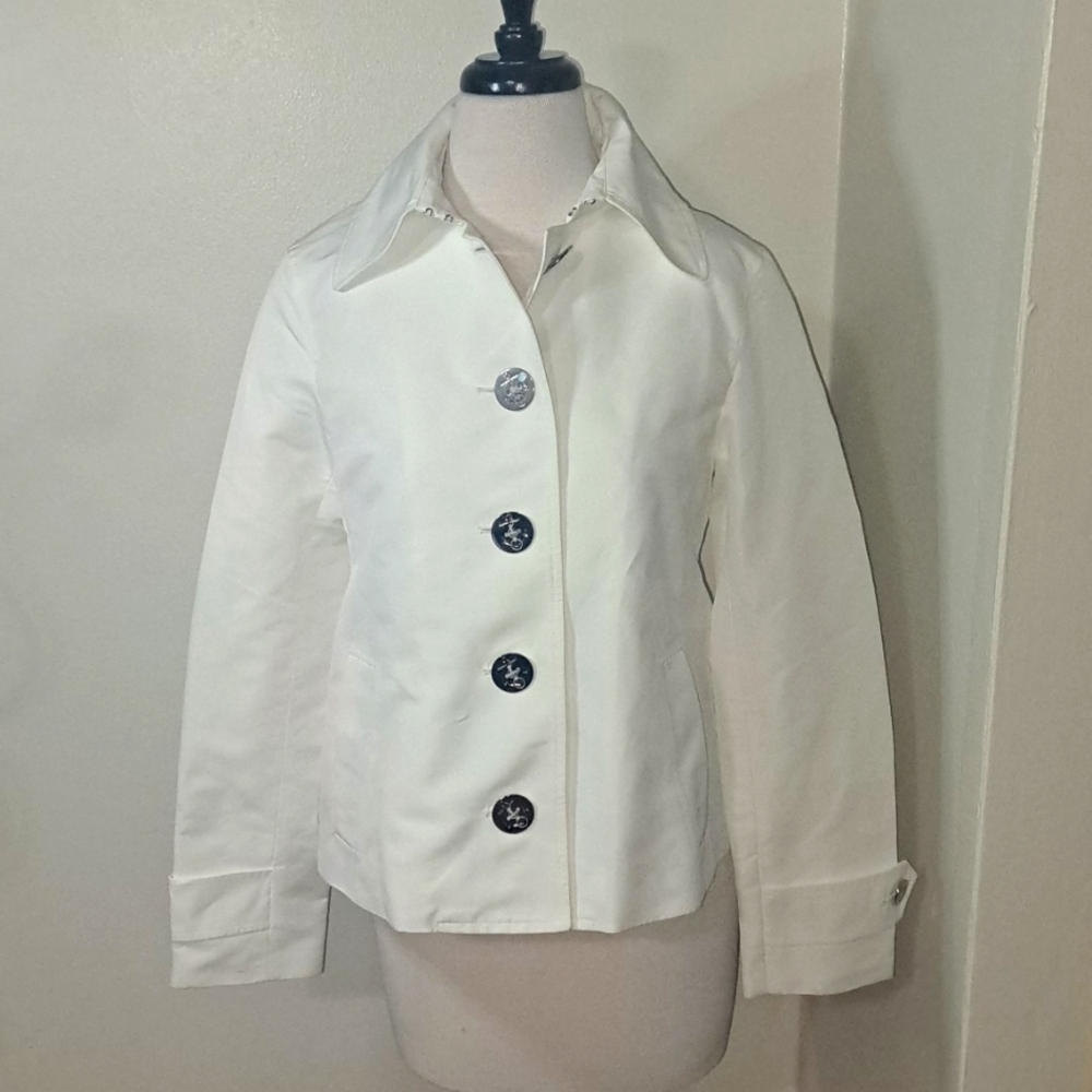 EUC Lauren Ralph Lauren White fully lined jacket SZ S
